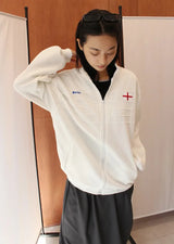 BOUCLE PATCH TRACK ZIP-UP