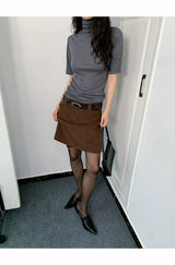 Rachel Turtleneck Short Sleeve Soft T-shirt