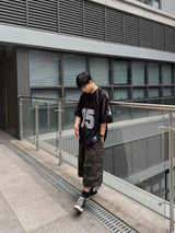 camo cargo cotton shorts
