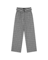 フォールドオーバーワイドスラックス _ GREY