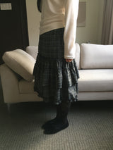 Gotham Check Frill Skirt (2color)