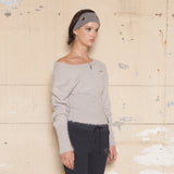 フルッフィーコルセットワンショルダーニット[Gray]