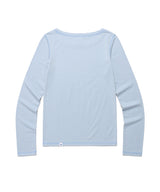 ダブルローズロングスリーブTシャツ ブルー(CV2EFFT555A)