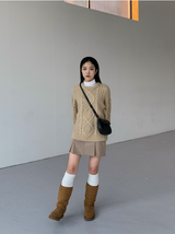 [MADE] Front Closure Mini Pleated Skirt