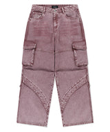 WIDE CARGO DENIM PANT