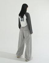 Snap Wide Sweat Pants