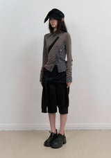 Starcut Jersey Collar Tee / Stone Brown