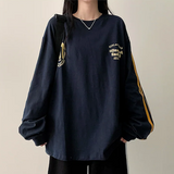 Football Two-Line Loose Fit Sweatshirt