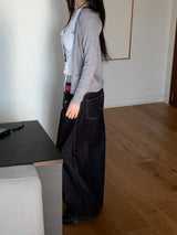 Atlas Non-fade Raw Denim Wide Pants