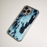 クラシック カウハイド フォンケース スカイブルー (SV_Epoxy)