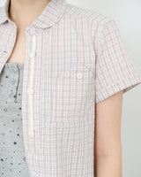 Round Collar Archive Check Shirt
