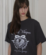 April Whisper Oversized Fit Short Sleeve T-shirt ( 2 colors )