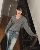 ペールウォッシュワイドデニムパンツ