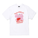 カートゥーンリボンフラワーグラフィックTシャツ