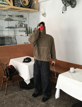 No.1414 washing crop hood-T (4color)