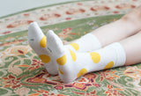 [3PACK] 1507 UNISEX DOT BASIC SOCKS - big dot white colorpack