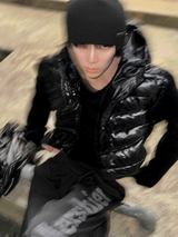 Romtel Dark Black Lightweight Padding + Black Knit