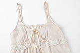 Antique lace dress - beige