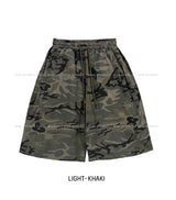Military Snap Wide Bermuda Pants