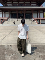 Modern Oversized Linen Short-Sleeve Shirt