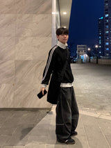 ヨルパラシュートワイドデニムパンツ