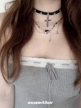 [Babymonster Ahyeon Pick!] バックドロップハートネックレス