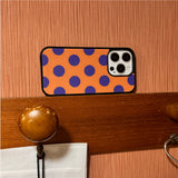 【MADE】Sizzling dot Brown iPhone case [Glossy Glass/Magsafe]