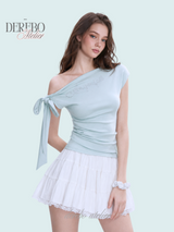 Muse Ribbon One Shoulder Top