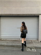 Clang ウール ストライプ カーディガン
