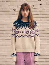 NORDIC KNIT PULLOVER IVORY