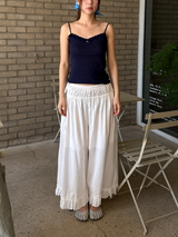 pure frill ribbon pants