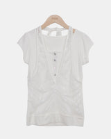 Byuring Halter-Neck Short-Sleeve T-Shirt