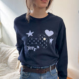 バニー スウェットシャツ (navy)
