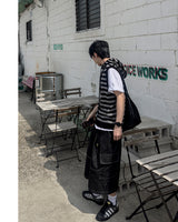 Circular Belt Stitch Cargo Bermuda