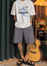 [ VirStyle Original ] INKKI Canvas Carpenter Shorts 4COLOR