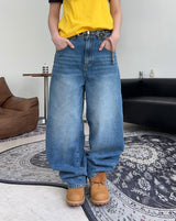 Ratton Crack Long Eyelet Leather Belt