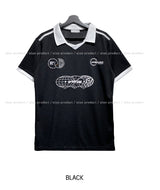 ロマンストラックカラー半袖Tシャツ