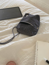 mini pocket bag - grey dot