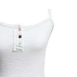(3color) Star Button Slub Sleeveless Tee
