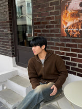 Saint wool zipup knit