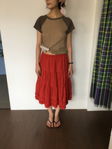 Root frill tiered skirt (3color)