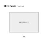 Blush rose garden, landscape rug 150x200