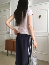 Mue ベーシックライン半袖Tシャツ