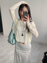 Will You See-through Round Neck Cardigan