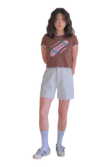 (W)Skateboard Ringer Tee