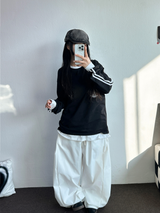 ナイロン🥠サイドピンタックバルーンパンツ💚5COLOR