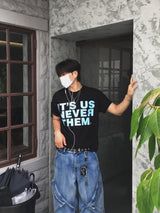 Skelader cargo denim pants (light blue)