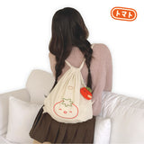 String Backpack - Tomato