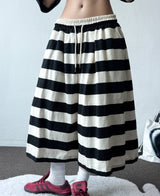 Frisening Stripe Bermuda Shorts 4color