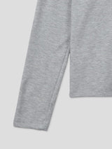 [1+1] Chewy Waffle Crop Long Sleeve